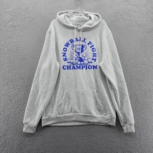 Where Im From Mens XXL Hoodie‎ Snowball Fight Champion Graphic Sweatshirt NEW